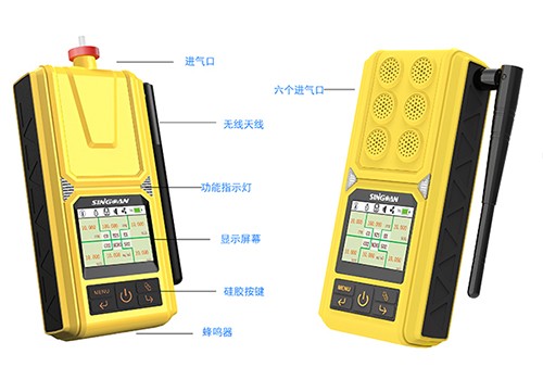 便攜式六合一氣體檢測儀